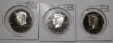 LOT OF TWO 1995-S & ONE 1996-S CLAD PROOF KENNEDY HALF DOLLARS (3 COINS)