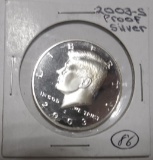 2003-S SILVER CAMEO PROOF KENNEDY HALF DOLLAR