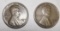 LOT OF TWO 1924-S LINCOLN CENTS F/VF (2 COINS)
