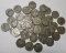 LOT OF FIFTY WAR NICKELS AVE. CIRC. (50 COINS)