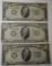 LOT OF THREE 1934-C $10.00 FEDERAL RESERVE NOTES G/VG (3 NOTES)