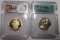 LOT OF 2007 & 2007-S PRES. DOLLARS ICG ICG MS-65 & ICG PF-69 DCAMEO (2 COINS)