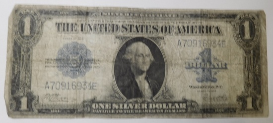 1923 $1.00 SILVER CERTIFICATE NOTE VG