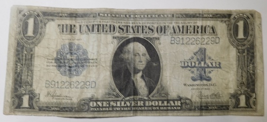 1923 $1.00 SILVER CERTIFICATE NOTE FINE