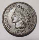 1892 INDIAN CENT AU-55