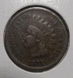 1875 INDIAN CENT VG