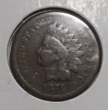 1874 INDIAN CENT G/VG