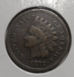 1875 INDIAN CENT G/VG