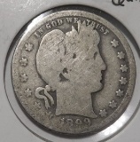 1899-O BARBER QUARTER GOOD