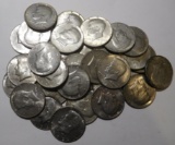 LOT OF THIRTY THREE 40% KENNEDY HALF DOLLARS MOSTLY UNC (33 COINS)