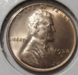 1938-D LINCOLN CENT MS-65 RED