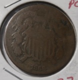 1866 TWO CENTS GOOD