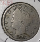 1887 LIBERTY NICKEL VG