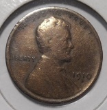 1910-S LINCOLN CENT VG (OBV CLEANED)