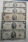LOT OF FOUR $2.00 NOTES & $5.00 FEDERAL NOTE (5 NOTES)