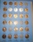 LOT OF TWO WHEAT/MEMORIAL LINCOLN CENT SETS (168 COINS-MOST ARE CH BU)