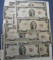 LOT OF NINETEEN MISC. $2.00 NOTES AVE. CIRC. (19 NOTES)