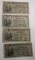 LOT OF FOUR SERIES 481 MILITARY SCRIP NOTES (4 NOTES)