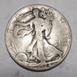 1928-S WALKER HALF DOLLAR VG