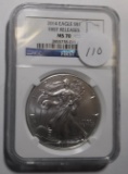 2014 AMERICAN SILVER EAGLE NGC MS-70