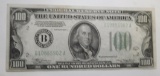 1934-A $100.00 FEDERAL NOTE XF