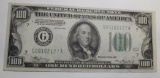 1934 $100.00 FEDERAL NOTE AU