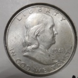 1948 FRANKLIN HALF DOLLAR CH AU