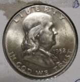 1952-D FRANKLIN HALF DOLLAR CH BU