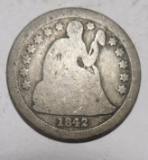 1842-O LIBERTY SEATED DIME GOOD