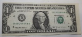 1963 $1.00 ERROR NOTE (CLIPPED RIGHT MARGIN) CRISP UNC