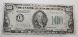 1934 $100.00 FEDERAL NOTE AU