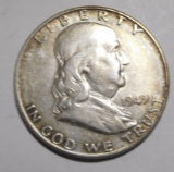 1949 FRANKLIN HALF DOLLAR XF/AU