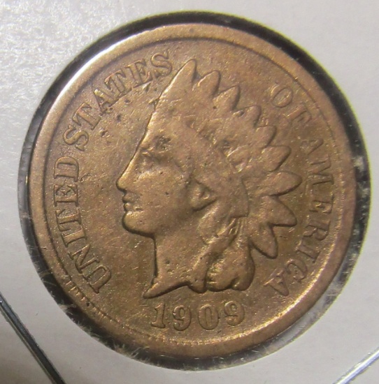 1909-S INDIAN CENT VG (CLEANED)