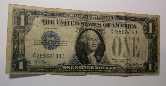 1928 $1.00 SILVER CERTIFICATE FINE