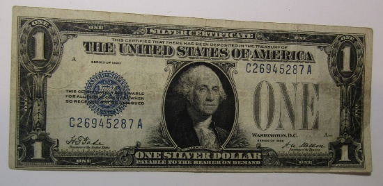 1928 $1.00 SILVER CERTIFICATE XF