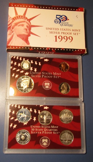 1999-S SILVER PROOF SET