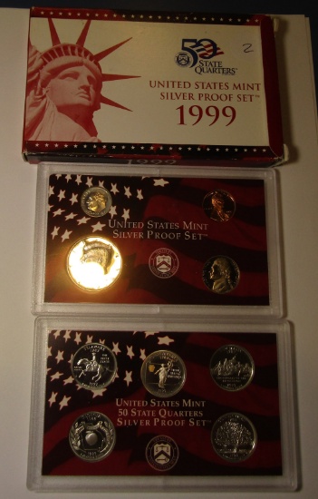 1999-S SILVER PROOF SET IN BOX