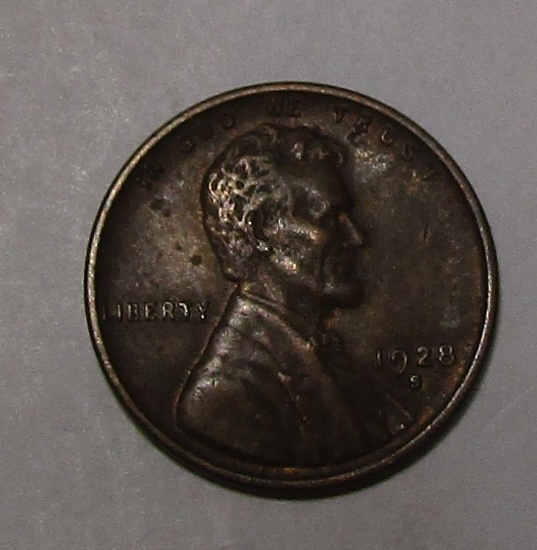 1928-S LINCOLN CENT XF/AU