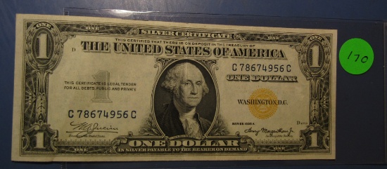 1935-A $1.00 AFRICA SILVER CERTIFICATE NOTE XF/AU