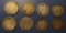 LOT OF EIGHT MISC. DATE BARBER HALVES G/BETTER (8 COINS)