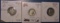 LOT OF TWO 1943 MERCURY DIMES BU & 1914-D BARBER DIME G/VG (3 COINS)