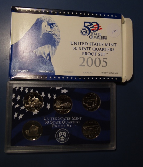 2005 STATE QUARTER PROOF SET