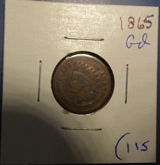 1865 INDIAN CENT GOOD
