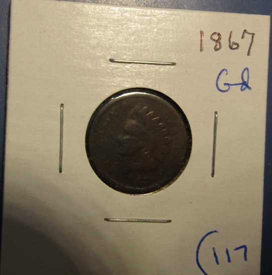 1867 INDIAN CENT GOOD