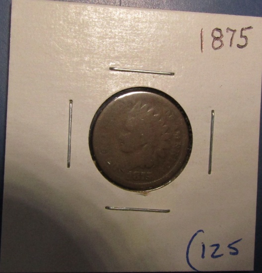 1875 INDIAN CENT