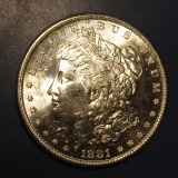 1881-S MORGAN DOLLAR GEM MS-65