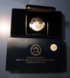 2002-W MILITARY ACADEMY BICENTENNIAL PROOF SILVER DOLLAR IN BOX