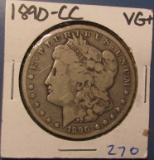 1890-CC MORGAN DOLLAR VG/FINE