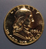 1956 FRANKLIN HALF DOLLAR GEM PROOF-65