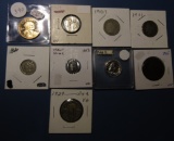 LOT OF NINE MISC. TYPE COINS (9 COINS)